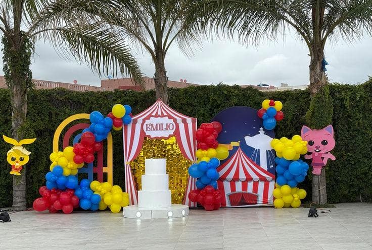 Grand Circus Carnival Party Decoration Setup