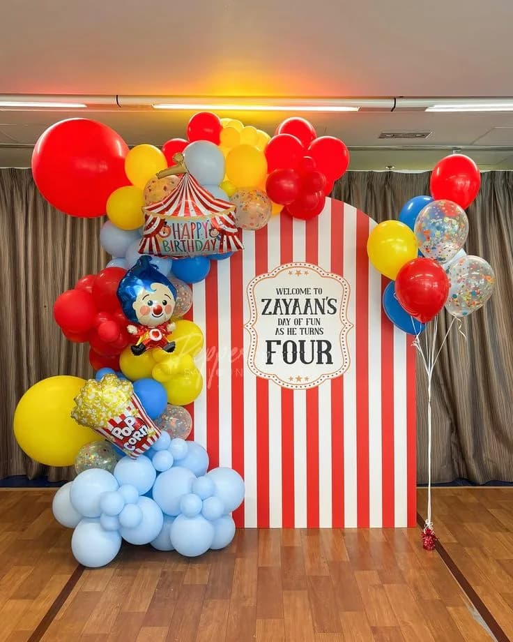 "Carnival Joy" Playtime Special – Personalized Celebration Backdrop
