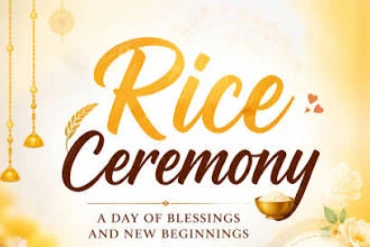 Traditional rice ceremony Annaprashan decorations